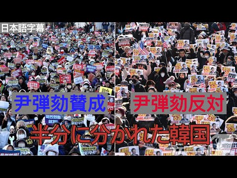 2025年 2月1日, 尹大統領の弾劾をめぐる大激突！賛成派 VS 反対派の激しい対立